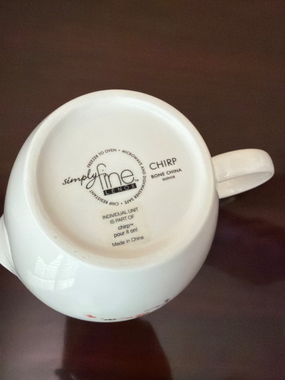 Lenox "Chirp" 16 oz Bone China Gravy Boat Pre-owned No Box - Picture 8 of 11
